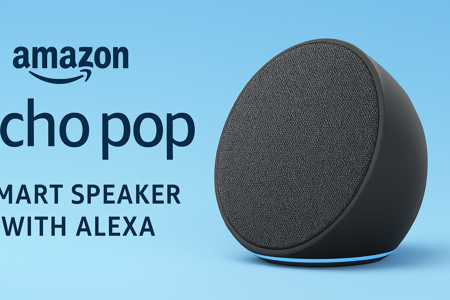 Amazon Echo Pop Smart Speaker with Alexa